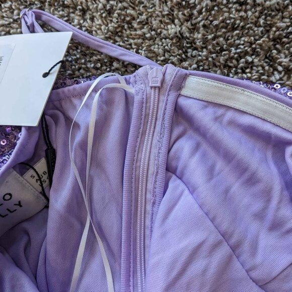 Hello Molly Purple Sequin Mini Dress - Picture 9 of 10